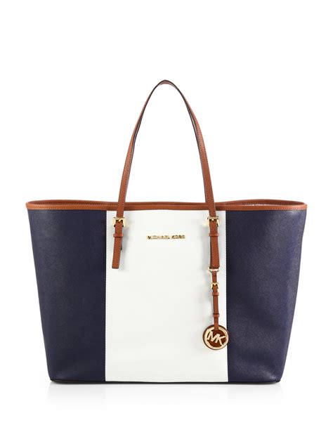 michael kors blue totes